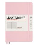 Тефтер Leuchtturm1917 Muted Colours - А5, розов, страници на редове - 1t