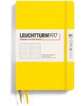 Тефтер Leuchtturm1917 Paperback - B6+, жълт, страници на точки, твърди корици - 1t