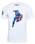 Тениска Avengers - Captain America, бяла - 1t