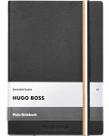 Тефтер Hugo Boss Iconic - A5, с бели листа, черен - 1t