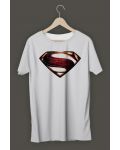 Тениска Justice League - Superman logo, бяла - 1t
