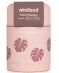 Термос за храна Miniland - Terra, Leaves, 600 ml - 1t