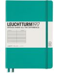 Тефтер Leuchtturm1917 Medium - A5, тюркоаз, страници на редове - 1t