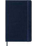 Тефтер с твърди корици Moleskine Classic Extra - Тъмносин, комбинирани страници - 2t