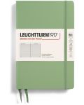 Тефтер Leuchtturm1917 Paperback - B6+, светлозелен, линиран, твърди корици - 1t