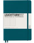 Тефтер Leuchtturm1917 - A5, страници на точки, Pacific Green - 1t