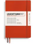 Тефтер Leuchtturm1917 Natural Colors - A5, червен, линиран, меки корици - 1t