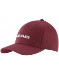 Тенис шапка HEAD -  Promotion Cap, тъмночервена - 1t