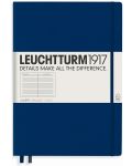 Тефтер Leuchtturm1917 Master Classic - А4+, линиран, син - 1t