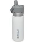 Термобутилка за вода Stanley IceFlow Go Flip Straw - Polar, 0.65 l - 2t