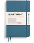 Тефтер Leuchtturm1917  Paperback - B6+, светлосин, линиран, твърди корици - 1t