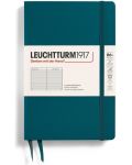 Тефтер Leuchtturm1917 Paperback - B6+, зелен, линиран, твърди корици - 1t