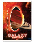 Tетрадка Lastva Galaxy - A4, 52 листа, широки редове, асортимент - 3t