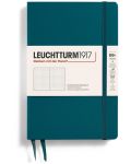 Тефтер Leuchtturm1917 Paperback - B6+,зелен, страници на точки, твърди корици - 1t