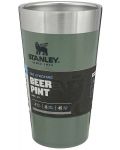 Термочаша за бира Stanley The Stacking - Hammertone Green, 470 ml - 3t