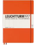 Тефтер Leuchtturm1917 Master Slim - А4+, бели страници, Orange - 1t