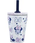 Термочаша със сламка Stor Minnie Mouse - Awesome Faces, 360 ml - 1t