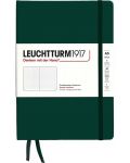 Тефтер Leuchtturm1917 Natural Colors - A5, тъмнозелен, страници на точки, твърди корици - 1t