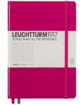 Тефтер Leuchtturm1917 Medium - A5, розов, страници на редове - 1t