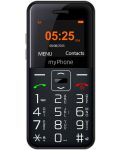 Мобилен телефон myPhone - Halo Easy, 1.77", 4MB, черен - 1t