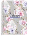 Тетрадка Black&White Crystal Garden - A4, 80 листа, асортимент - 4t