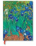 Тефтер Paperblanks Van Goghs Irises - 18 х 23 cm, 72 листа - 1t