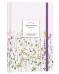 Тефтер Victoria's Journals Florals - Светлолиав, твърда корица, на точки, A5 - 1t
