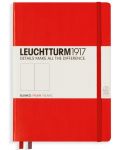 Тефтер Leuchtturm1917 Notebook Medium А5 - Червен, страници на точки - 1t