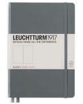 Тефтер Leuchtturm1917 Notebook Medium А5 - Сив, страници на точки - 1t