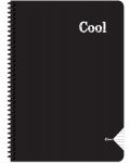 Тетрадка със спирала Keskin Color Cool - А4, 72 листа, широки редове, асортимент - 7t