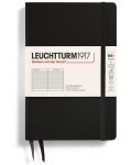 Тефтер Leuchtturm1917  Paperback - B6+, черен, линиран, твърди корици - 1t