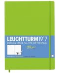 Тефтер Leuchtturm1917 Sketchbook Master - А4+, бели страници, Lime - 1t