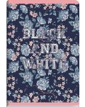 Тетрадка Black&White - Flowers, А5, 40 листа, широки редове, асортимент - 1t