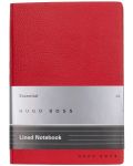 Тефтер Hugo Boss Essential Storyline - A6, с редове, червен - 1t