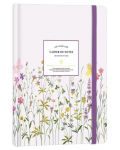 Тефтер Victoria's Journals Florals - Светлолилав, твърда корица, на точки, 80 листа, А6 - 1t