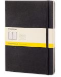 Тефтер с твърди корици Moleskine Classic Squared XL -  Черен, листове на квадратчета - 1t