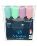 Текстмаркер Schneider - Job Pastel, 4 цвята - 1t