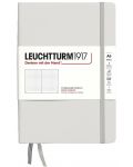 Тефтер Leuchtturm1917 Natural Colors - A5, сив, страници на точки, твърди корици - 1t