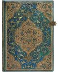 Тефтер Paperblanks Turquoise Chronicles - 13 х 18 cm, 120 листа - 1t