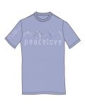 Тениска Rock Off John Lennon - Peace & Love - 1t
