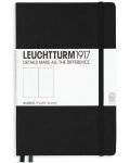 Тефтер Leuchtturm1917 Notebook Medium А5 - Черен,  бели страници - 1t