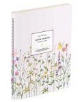 Тефтер Victoria's Journals Florals - Светлолилав, ламинирана корица, на редове, 32 листа, А6 - 1t