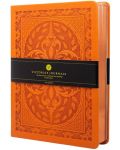 Тефтер Victoria's Journals Old Book - А5,  оранжев - 1t