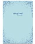Тетрадка Lastva Soft Pastel - А5, 52 листа, широки редове, с ляво поле, асортимент - 4t