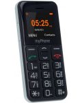 Мобилен телефон myPhone - Halo Easy, 1.77", 4MB, черен - 2t