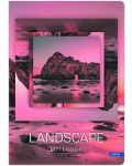 Тетрадка Lastva - Landscape, A5, 96 листа, широки редове, асортимент - 2t