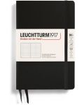Тефтер Leuchtturm1917 Paperback - B6+, черен, страници на точки, твърди корици - 1t