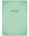 Тетрадка Lastva Soft Pastel - А5, 52 листа, широки редове, с ляво поле, асортимент - 1t