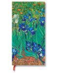 Тефтер Paperblanks Van Goghs Irises - 9.5 х 18 cm, 88 листа - 1t