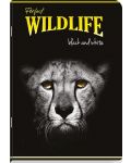Тетрадка Black&White - Wildlife, А4, 60 листа, широки редове, асортимент - 2t
